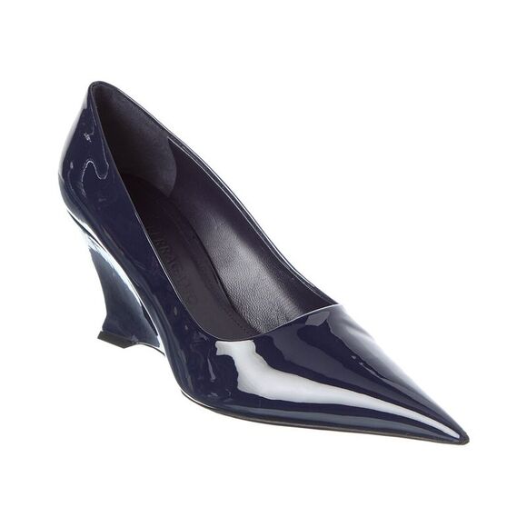 Ferragamo Viola Patent Wedge Pump, Blue - Picture 1 of 5